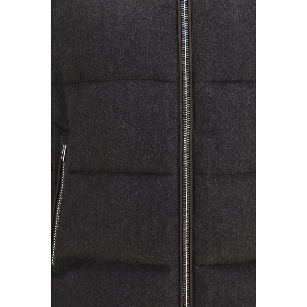 MooRER Gray Wool Oves Aries Shell Jacket