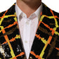 Dolce & Gabbana Multicolor Sequin Embellished Double Breasted Jacket