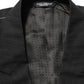Dolce & Gabbana Black Pinstripe Men Single Breasted Jacket