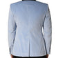 Dolce & Gabbana Blue Cotton Formal Single Breasted Jacket
