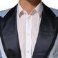 Dolce & Gabbana Blue Cotton Formal Single Breasted Jacket