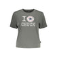 Converse Grey Cotton Women's T-Shirt