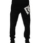 Dolce & Gabbana Black Cotton Jogger Men Sweatpants Pants