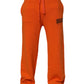 Dolce & Gabbana Orange Cotton DGVIB3 Men Trackpants Pants