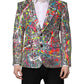 Dolce & Gabbana Multicolor SICILIA 2 Buttons Jacket Suit