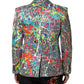 Dolce & Gabbana Multicolor SICILIA 2 Buttons Jacket Suit