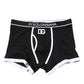 Dolce & Gabbana Black DG Interlock Regular Boxer Underwear