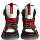 Dolce & Gabbana Multicolor Leather High Top Sneakers Shoes