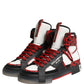 Dolce & Gabbana Multicolor Leather High Top Sneakers Shoes