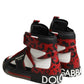 Dolce & Gabbana Multicolor Leather High Top Sneakers Shoes
