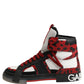 Dolce & Gabbana Multicolor Leather High Top Sneakers Shoes