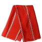 Dolce & Gabbana Red Silk Braided Rope Square Foulard Scarf