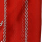 Dolce & Gabbana Red Silk Braided Rope Square Foulard Scarf
