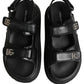 Dolce & Gabbana Black DG Logo Sandals Flats Slippers Shoes