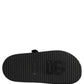 Dolce & Gabbana Black DG Logo Sandals Flats Slippers Shoes