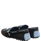 Dolce & Gabbana Navy Blue Suede Leather Tassel Loafers Shoes