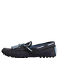 Dolce & Gabbana Navy Blue Suede Leather Tassel Loafers Shoes