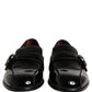 Dolce & Gabbana Black Patent Leather Men Loafers Shoes