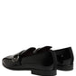 Dolce & Gabbana Black Patent Leather Men Loafers Shoes