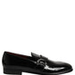 Dolce & Gabbana Black Patent Leather Men Loafers Shoes