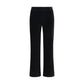 Avenue Montaigne Black Cotton Flared Pants