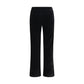 Avenue Montaigne Black Cotton Flared Pants