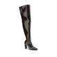 Stuart Weitzman Brown Calf Leather Bos Taurus Over The Knee