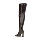 Stuart Weitzman Brown Calf Leather Bos Taurus Over The Knee
