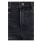 R13 Black Cotton Boyfriend Jeans