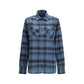 Deperlu Blue Cotton Shirt