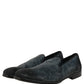 Dolce & Gabbana Blue Suede Slip On Men Slippers Loafers Shoes