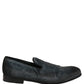 Dolce & Gabbana Blue Suede Slip On Men Slippers Loafers Shoes