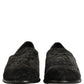 Dolce & Gabbana Black Suede Slip On Men Slippers Loafers Shoes