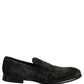 Dolce & Gabbana Black Suede Slip On Men Slippers Loafers Shoes