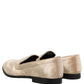 Dolce & Gabbana Beige Suede Slip On Slippers Loafers Shoes