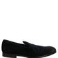 Dolce & Gabbana Black Suede Slip On Slippers Loafers Shoes