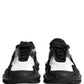Dolce & Gabbana White Black Logo Airmaster Men Sneakers Shoes