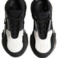 Dolce & Gabbana White Black Logo Airmaster Men Sneakers Shoes