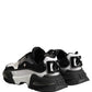 Dolce & Gabbana White Black Logo Airmaster Men Sneakers Shoes