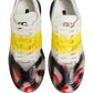 Dolce & Gabbana Multicolor New Roma Paint Sneakers Men Shoes