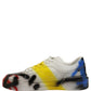 Dolce & Gabbana Multicolor New Roma Paint Sneakers Men Shoes