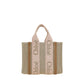 Chloé Beige Linen Handbag