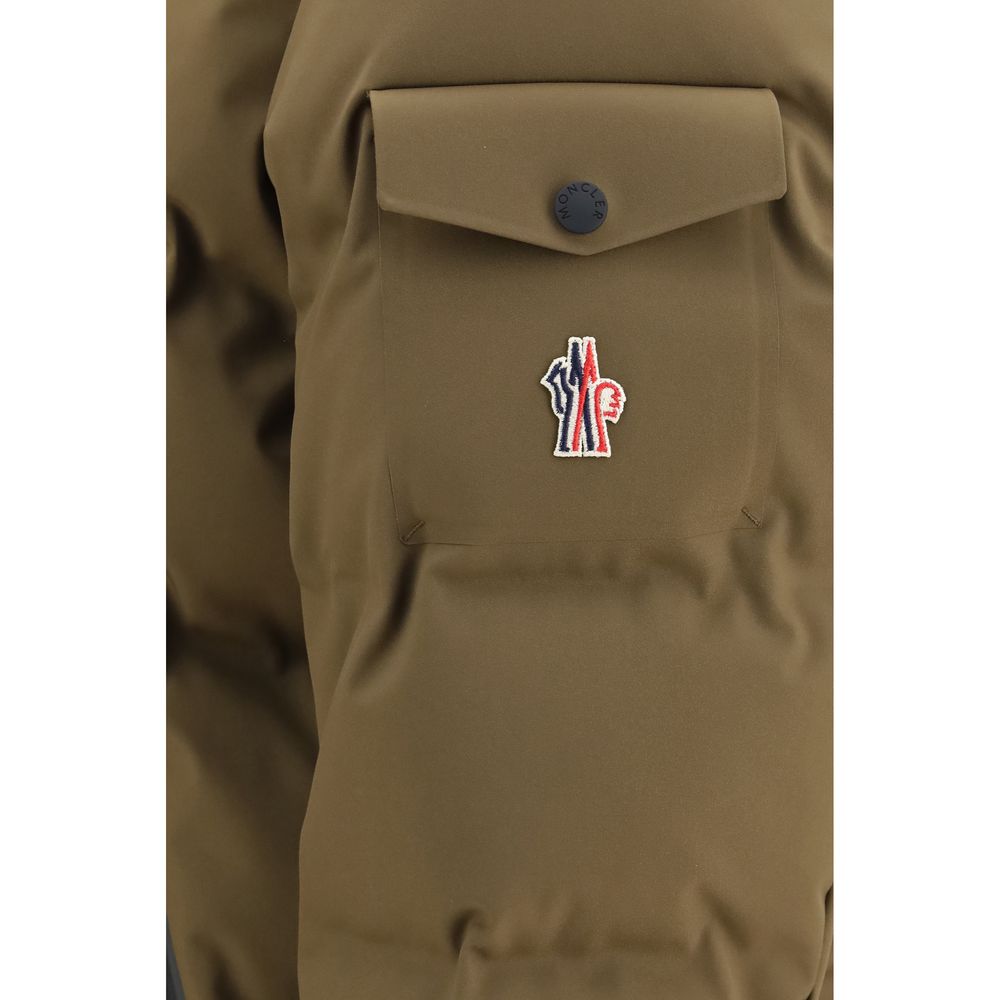 Moncler Grenoble Brown Polyamide Full-Length Jacket
