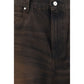 PDF Channel Brown Cotton Jeans Denim