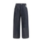 PDF Channel Blue Cotton Relaxed Fit Jeans