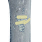 PDF Channel Blue Cotton Straight-Leg Jeans