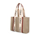 Chloé Beige Linen Tote Bag