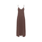 Only Brown Viscose Long Dress