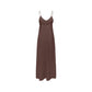 Only Brown Viscose Long Dress