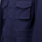 Autore Blue Cotton Full-Length Jacket